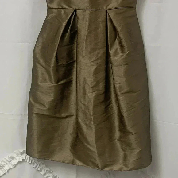 Women’s Jim HJelm Occasions Spaghetti Strap Dress Size 8 Metallic Brown EUC - Picture 3 of 8